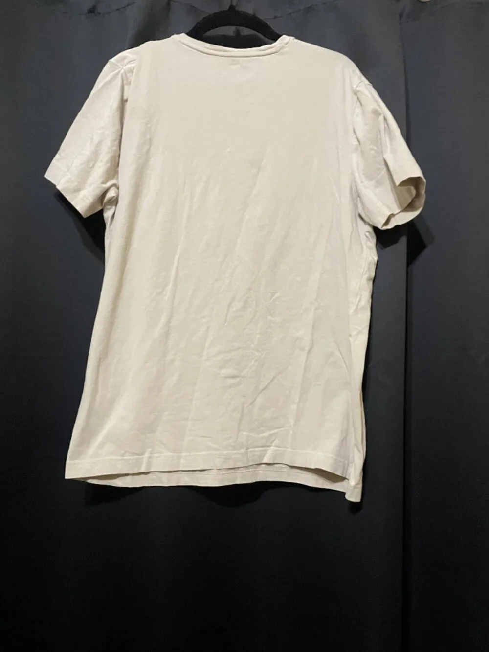 H&M Men’s Slim Fit T-Shirt Size M – Beige – Casual Basic Tee